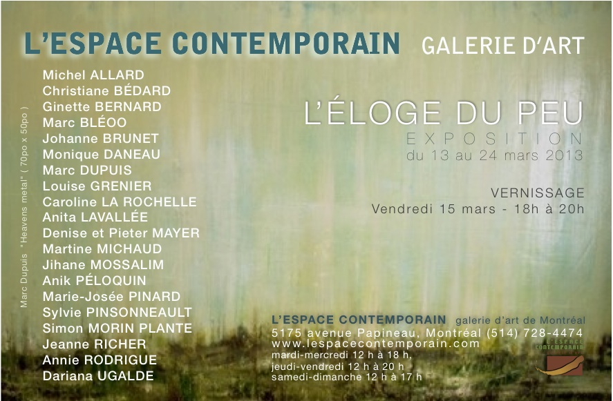 L’éloge du peu L’éloge du peu
