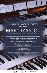 Concert: Le retour d'un grand organiste à Québec