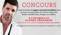 Concours lancement Marc Dupré