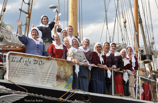 L'arrivée des filles du Roy à bord de l'aigle d'or