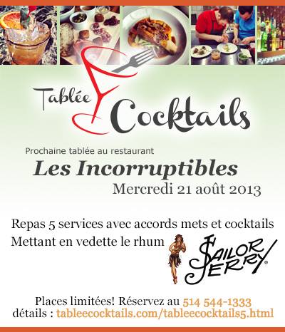 L'évènement Tablée cocktails