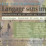 Carton d'invitation Langage sans image