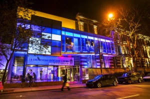 « Les Lumières » sur la façade de la Cinémathèque québécoise