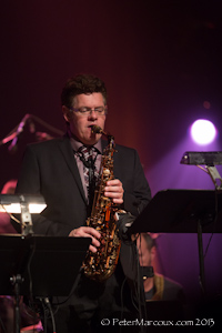 Rémi Bolduc, saxophoniste et directeur musical de la soirée