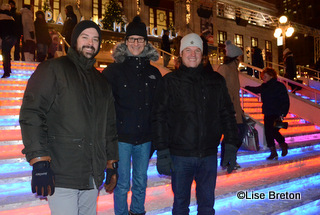 Sébastien Huot promoteur, Ghislain Turcotte directeur artistique et Alexandre Caron directeur général