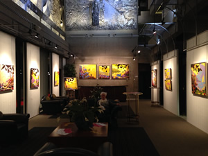 Vue de l'expo en cours au Grand-Théâtre de Québec