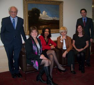 Jean-Paul Gagné (Les Affaires), Manon Normandeau (CIBC), Dominique Anglade (Montréal International), Michèle Thibodeau-Deguire (École Polytechnique de Mtl), Mme Édith Bouliane (CSSS de la Vieille-Capitale), M. Daniel Lapointe (consultant en philanthropie). Absent sur la photo :  Bruno Déry (Collège des administrateurs de l’Université de Laval) 