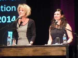 Les animatrice de la soirée, Diane Blanchet, directrice générale et Mireille Pouliot,coordonnatrice