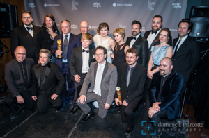 L'équipe de Louis Cyr, grand gagnant de la soirée avec 9 prix.