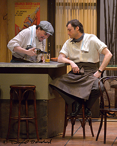 Rémy Girard (César) et François-Xavier Dufour (Marius)