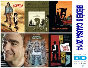 Montage de la couverture des albums gagnants des Bédéis Causa 2014