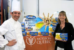 le Chef Christophe Alary et Élaine Côté, directrice générale.
