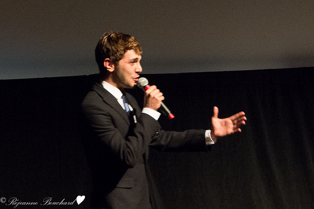 Xavier Dolan après la présentation de son film au FCVQ