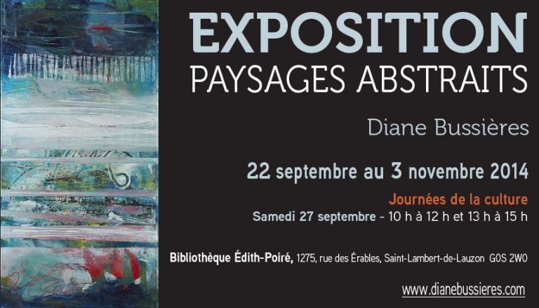Les paysages abstraits de Diane Bussières