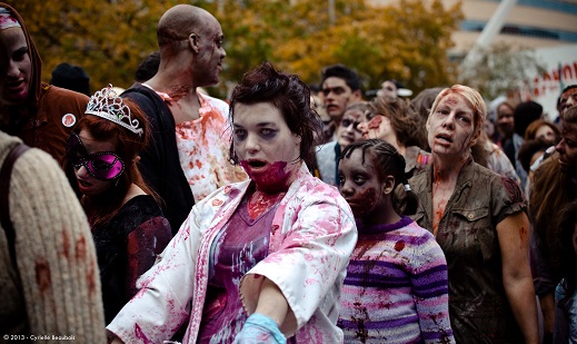 La 4e Marche des zombies de Montréal  © photo  : courtoisie