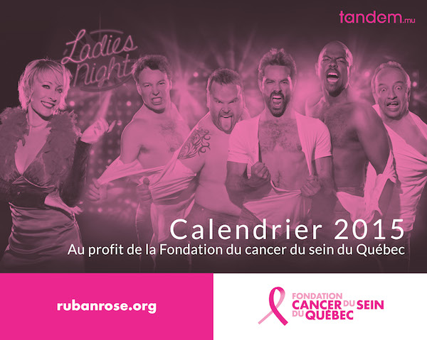 Ladies Night : un calendrier au profit de la Fondation du cancer du sein du Québec