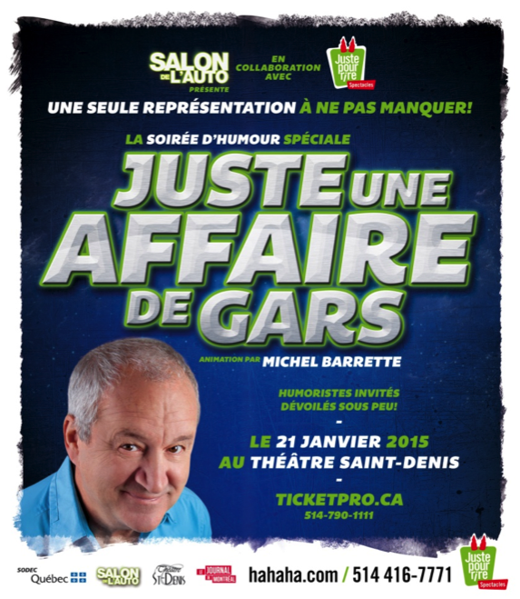 Michel Barrette animera «Juste une affaire de gars»