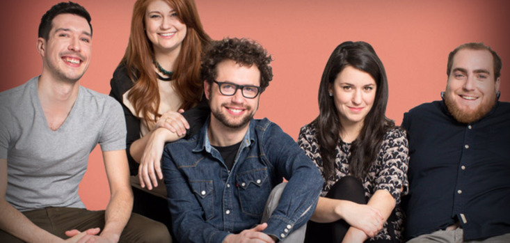  Fred Dubé, Virginie Fortin, Katherine Levac, Pierre-Bruno Rivard et Phil Roy © photo: courotisie