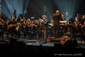 Robert Charlebois, le chef Stéphane Laforest et l'OSQ © photo: Peter Marcoux
