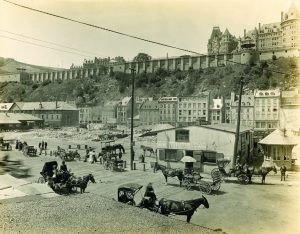 Photo d’époque du Quartier Petit Champlain © photo: courtoisie