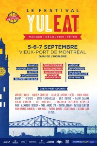 Le Festival YUL EAT  5-6-7 septembre  Quai de l'Horloge, Vieux-Port