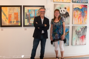 Marie Plante et Jean-Jacques Hudon, partenaires et exposants