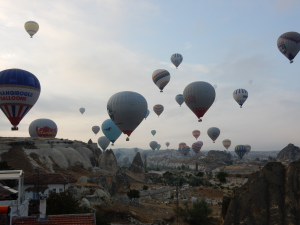 Les montgolfières dans les Cappadoces