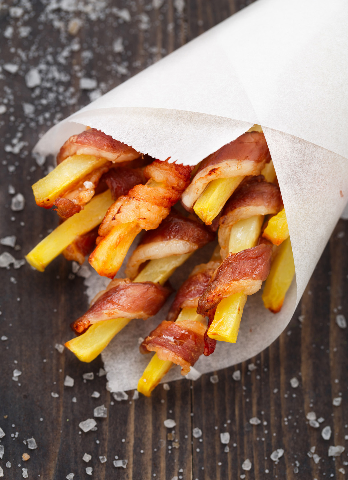 Les frites-bacon