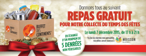 Souper gratuit au Buffet des Continents