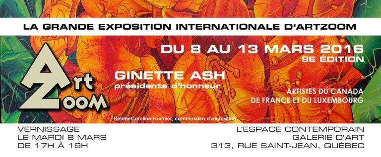 Une 9e édition annuelle pour la Grande Exposition Internationale d’ArtZoom