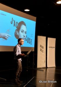 Le metteur en scène Sylvain Bélanger  " J'accuse"
