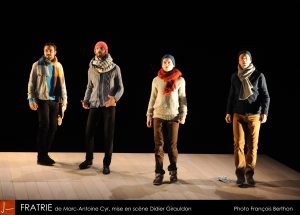 De gauche à droite : Marc Beaudin, Baptiste Relat, François Praud et Guillaume Clausse © François Berthon