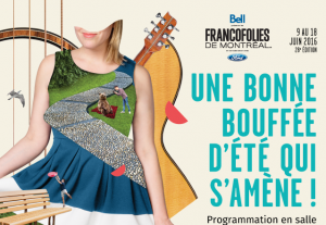 Programmation en salle des FrancoFolies de Montréal