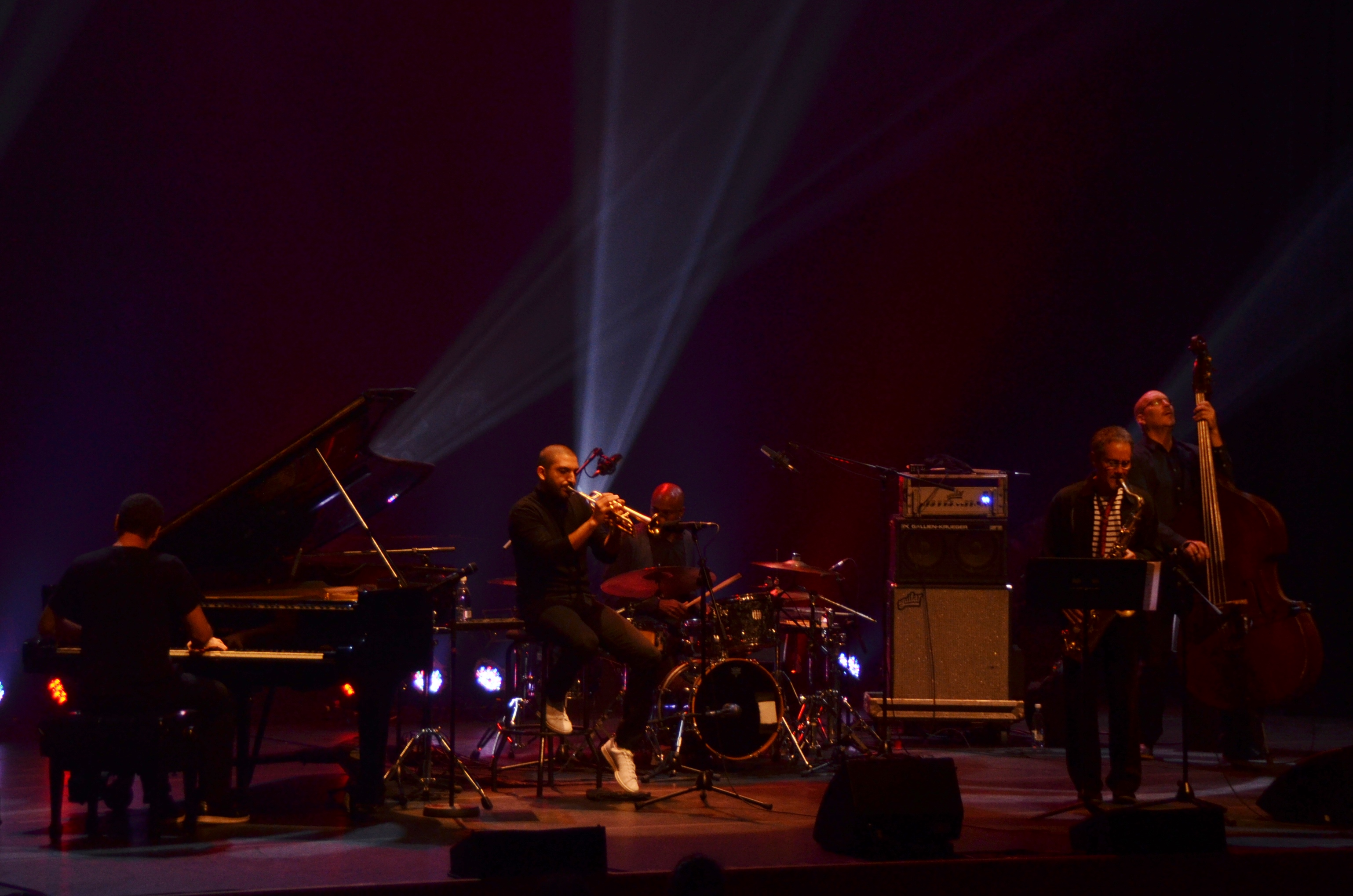 Ibrahim Maalouf et ses musiciens