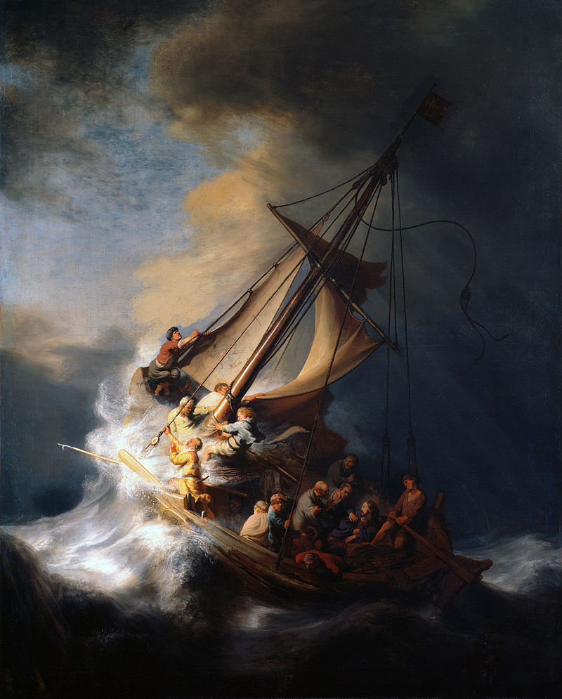 Le Christ dans la tempête sur la mer de Galilée de Rembrandt
