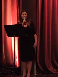Julie Morin, animatrice de la soirée