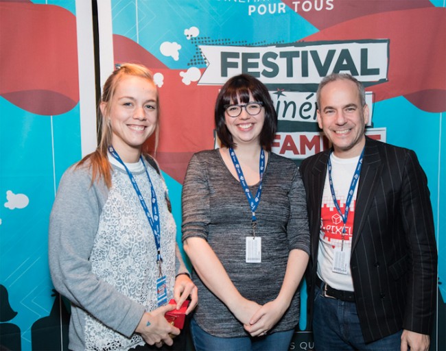 les trois membres du jury professionnel (de gauche à droite) : Paméla Bisson (Machin Club) , Estelle Bachelard (Bach) et Louis Leclerc (Pixel) 1