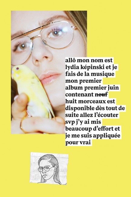 LYDIA KEPINSKI SORT LES HUIT TITRES DE SON ALBUM PREMIER JUIN