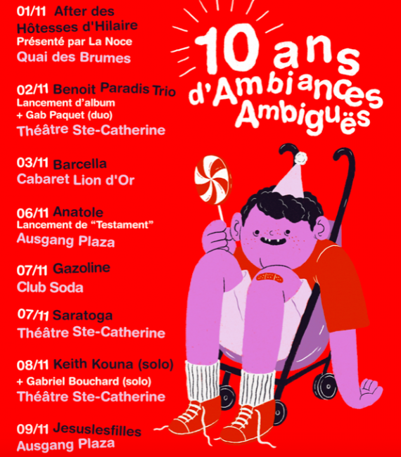 10 ans d&rsquo;Ambiances Ambiguës au Coup de Coeur Francophone