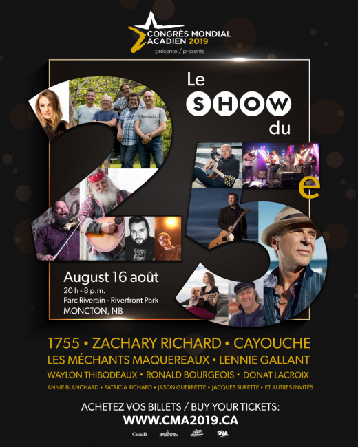 Le Congrès mondial acadien lance « Le Show du 25e »