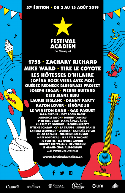 La 57e édition du Festival acadien de Caraquet lance sa programmation