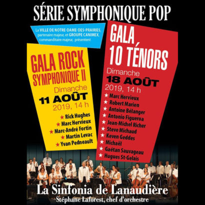 Série Symphonique Pop 2019 – À l’amphithéâtre Fernand-Lindsay de Lanaudière