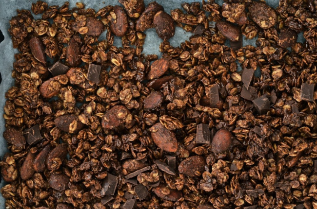 Granola double chocolat et amandes