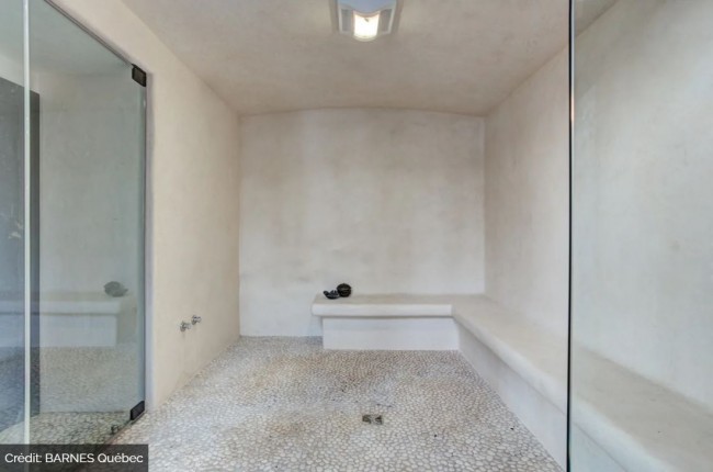 Sauna maison de Jacques Villeneuve