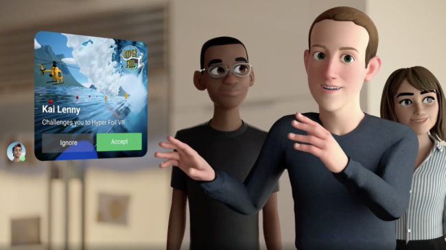Image de l'apparence de l'avatar de Mark Zuckerberg dans le métavers